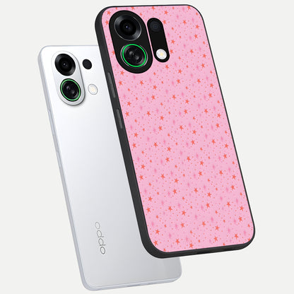  Cosmic Pink Sparkle phone case For Oppo K13 Turbo showing premium glass back cover with detailed artwork