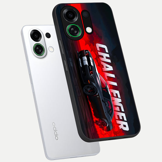  Crimson Challenger Fury phone case For Oppo K13 Turbo showing premium glass back cover with detailed artwork