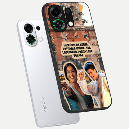  Desi Retro Vibes phone case For Oppo K13 Turbo showing premium glass back cover with detailed artwork