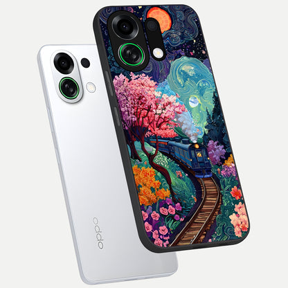  Digital Art phone case For Oppo K13 Turbo showing premium glass back cover with detailed artwork
