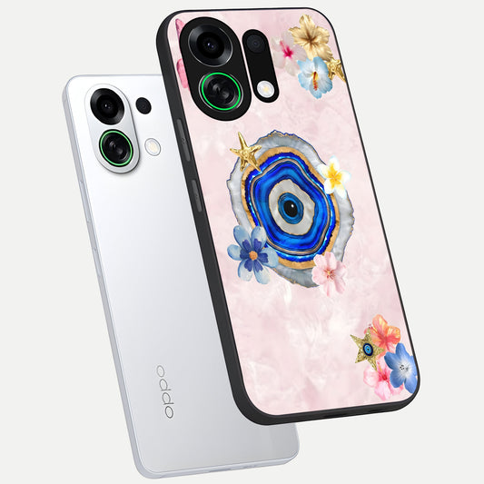  Divine Aura Bloom phone case For Oppo K13 Turbo showing premium glass back cover with detailed artwork