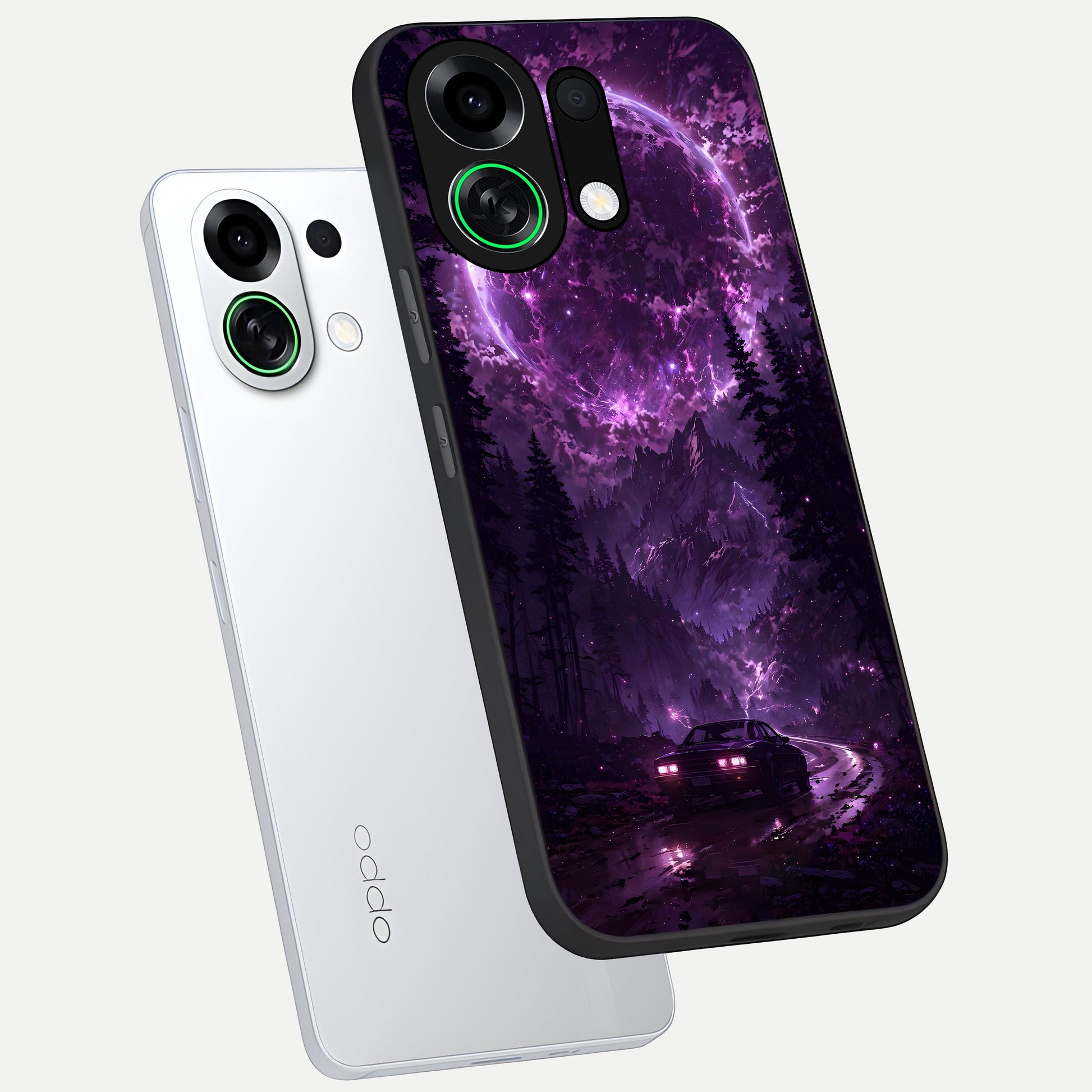  Eternal Cosmic Drive phone case For Oppo K13 Turbo showing premium glass back cover with detailed artwork