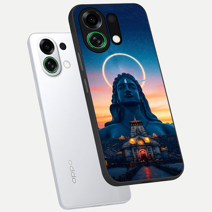 Eternal Shiva Aura phone case For Oppo K13 Turbo showing premium glass back cover with detailed artwork