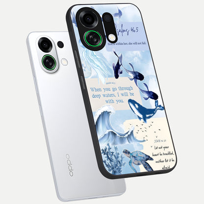  Faithful Ocean Promise phone case For Oppo K13 Turbo showing premium glass back cover with detailed artwork