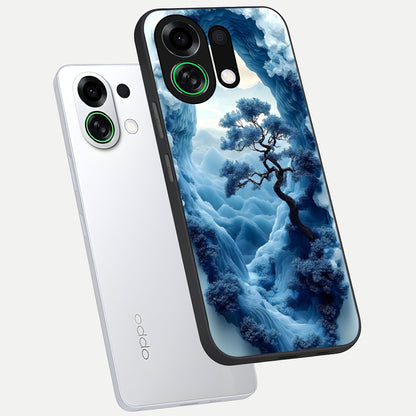  Frozen Serenity Gate phone case For Oppo K13 Turbo showing premium glass back cover with detailed artwork
