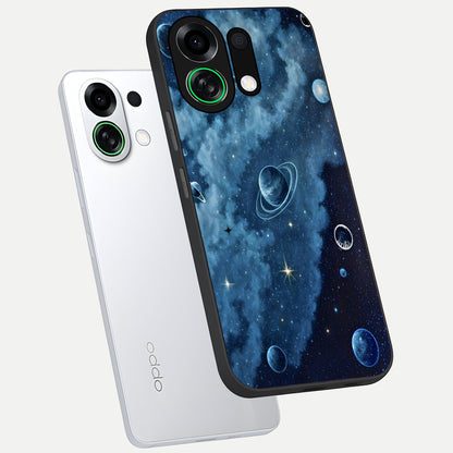  Galaxy Dream Space phone case For Oppo K13 Turbo showing premium glass back cover with detailed artwork