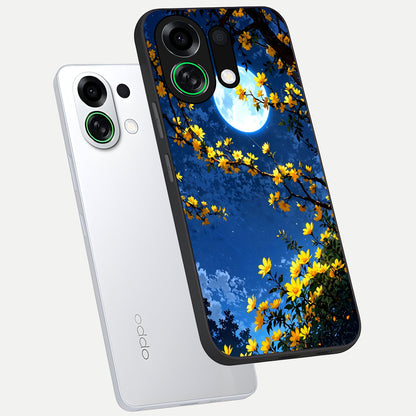  Golden Night Glow phone case For Oppo K13 Turbo showing premium glass back cover with detailed artwork