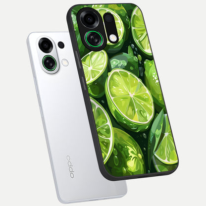  Green Kawasaki phone case For Oppo K13 Turbo showing premium glass back cover with detailed artwork