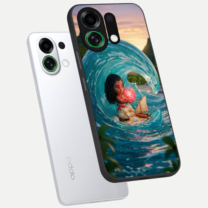  Heart of Ocean phone case For Oppo K13 Turbo showing premium glass back cover with detailed artwork