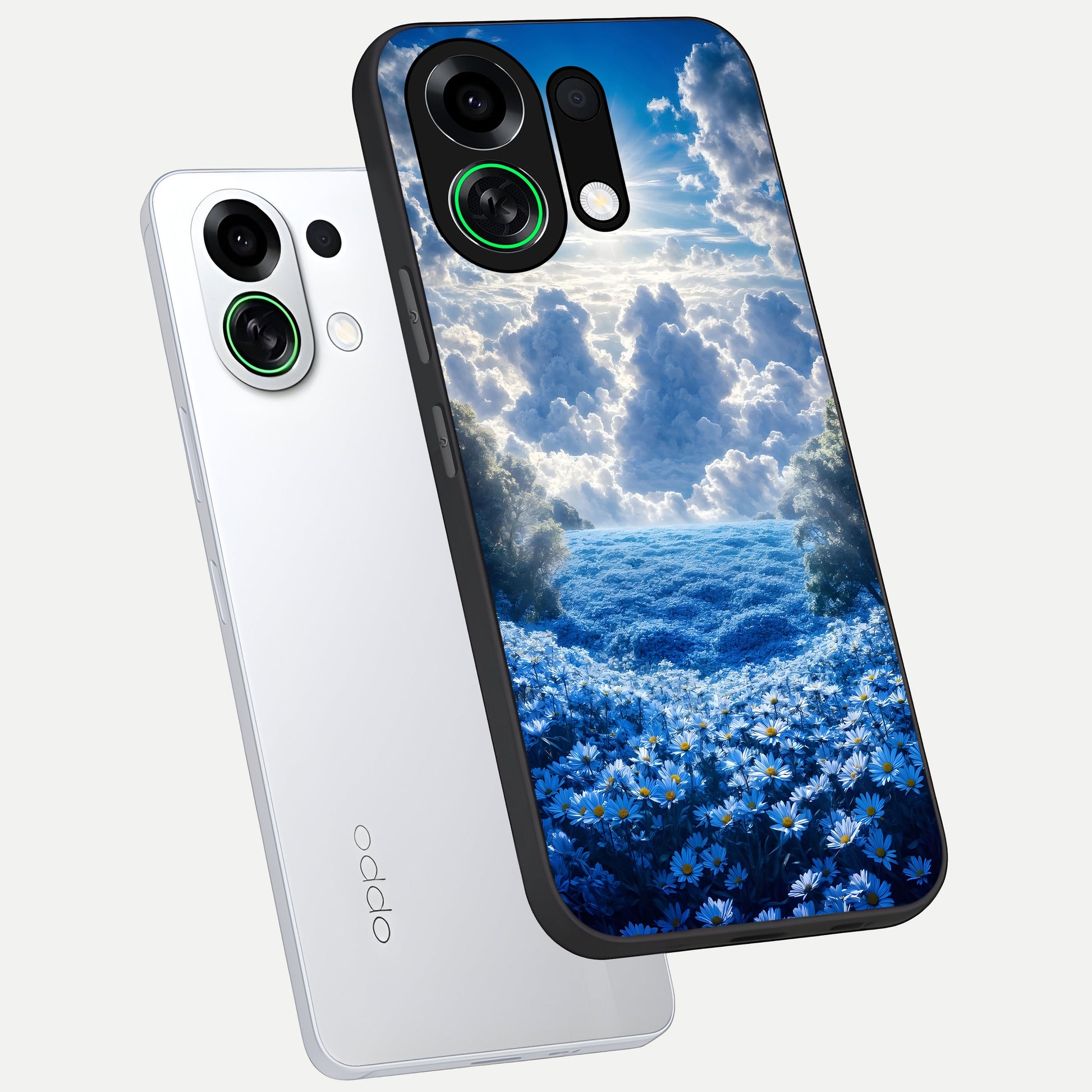  Heavenly Daisy Horizon phone case For Oppo K13 Turbo showing premium glass back cover with detailed artwork