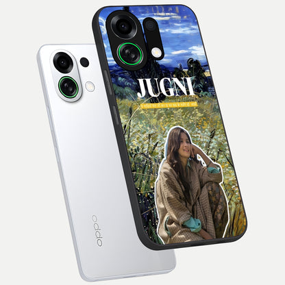  Jugni Soul Vibes phone case For Oppo K13 Turbo showing premium glass back cover with detailed artwork