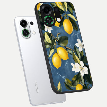  Lemon Dream Garden phone case For Oppo K13 Turbo showing premium glass back cover with detailed artwork