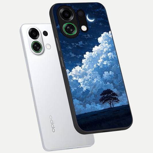  Midnight Sky Serenity phone case For Oppo K13 Turbo showing premium glass back cover with detailed artwork
