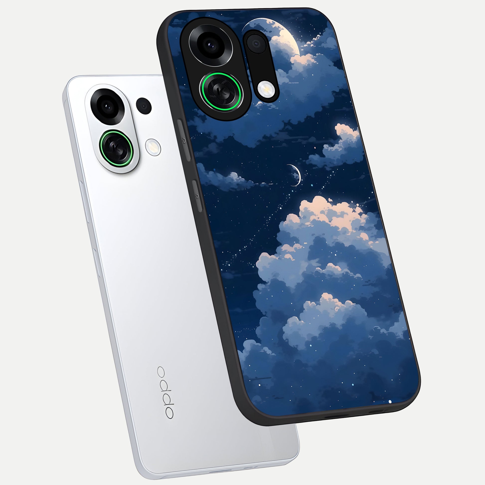  Moon Dream Haze phone case For Oppo K13 Turbo showing premium glass back cover with detailed artwork