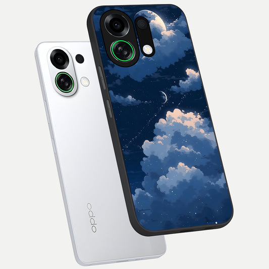  Moon Dream Haze phone case For Oppo K13 Turbo showing premium glass back cover with detailed artwork