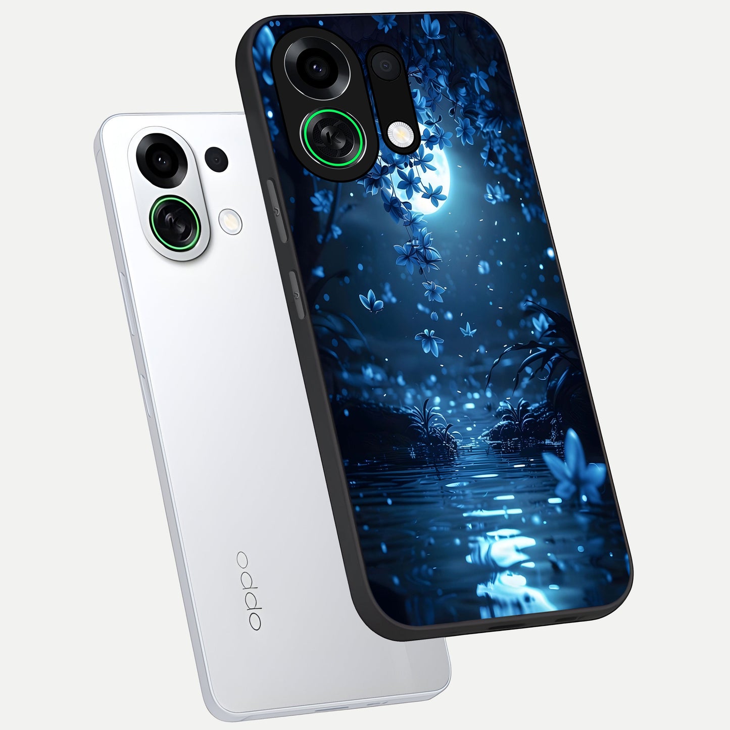  Moonlight Petal Dream phone case For Oppo K13 Turbo showing premium glass back cover with detailed artwork