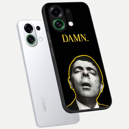  Mr Bean Damn phone case For Oppo K13 Turbo showing premium glass back cover with detailed artwork