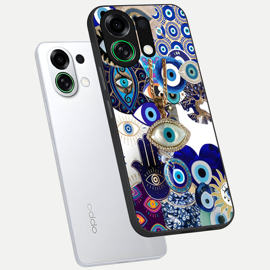  Mystic Charm Eye phone case For Oppo K13 Turbo showing premium glass back cover with detailed artwork