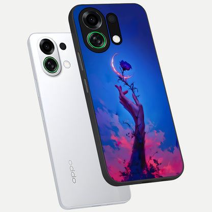  Mystic Hand phone case For Oppo K13 Turbo showing premium glass back cover with detailed artwork