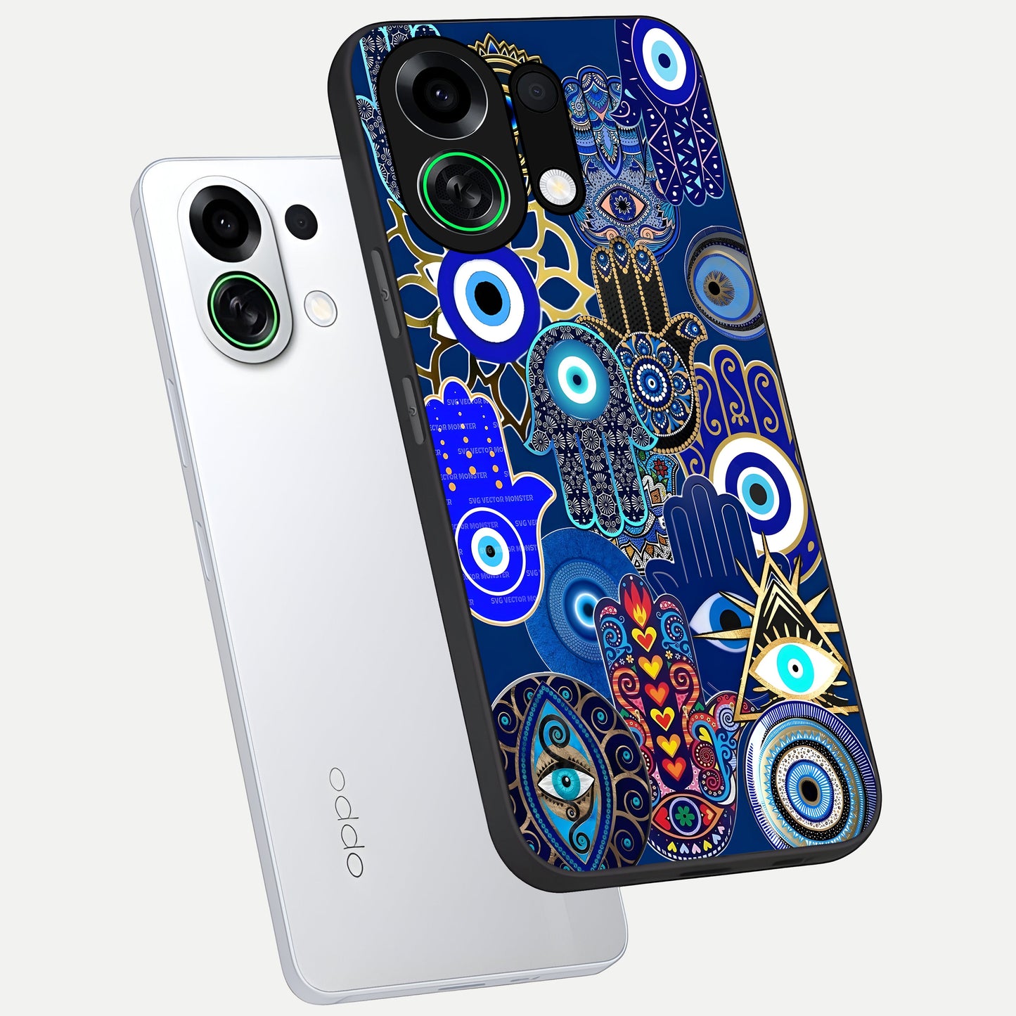  Mystic Palm Guard phone case For Oppo K13 Turbo showing premium glass back cover with detailed artwork