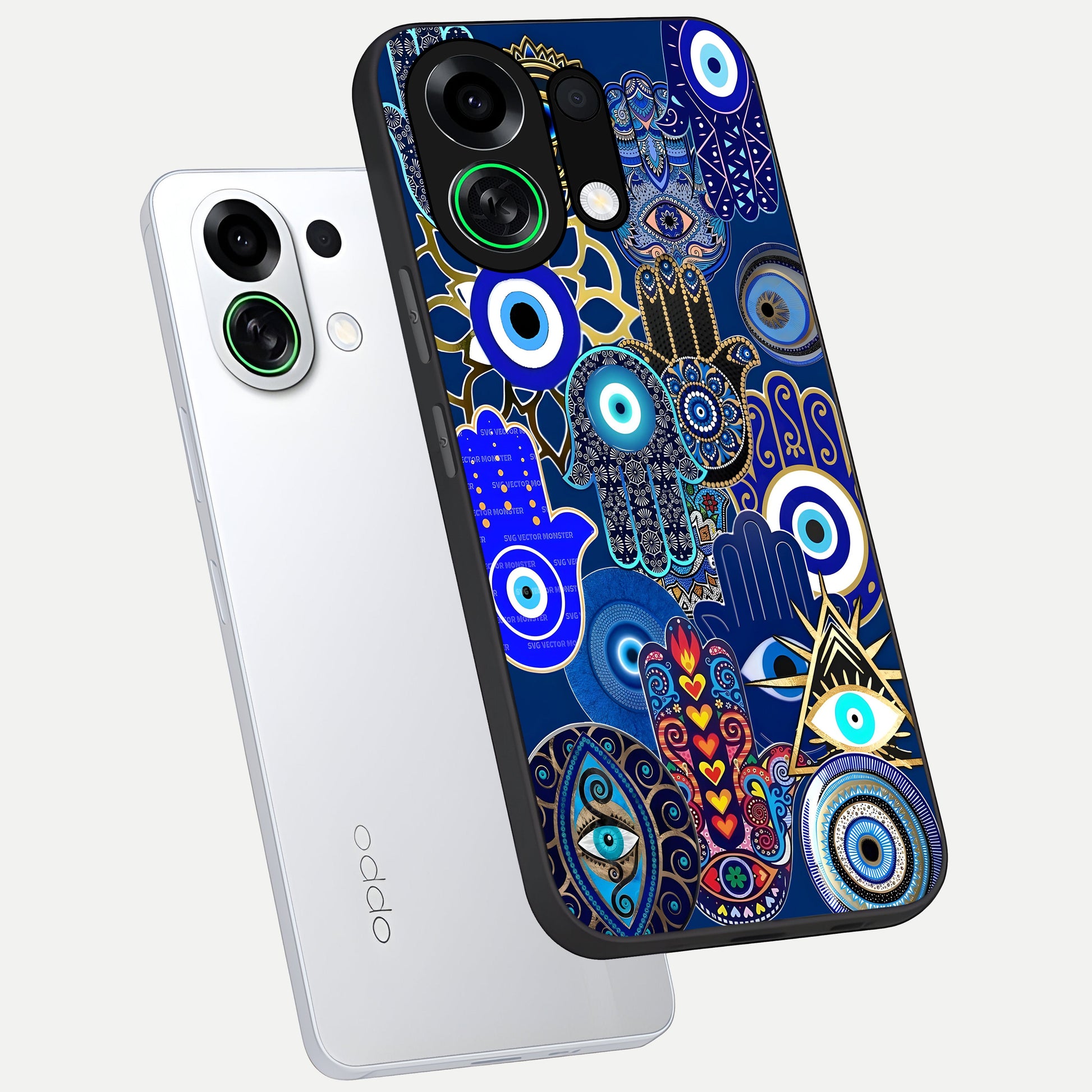  Mystic Palm Guard phone case For Oppo K13 Turbo showing premium glass back cover with detailed artwork