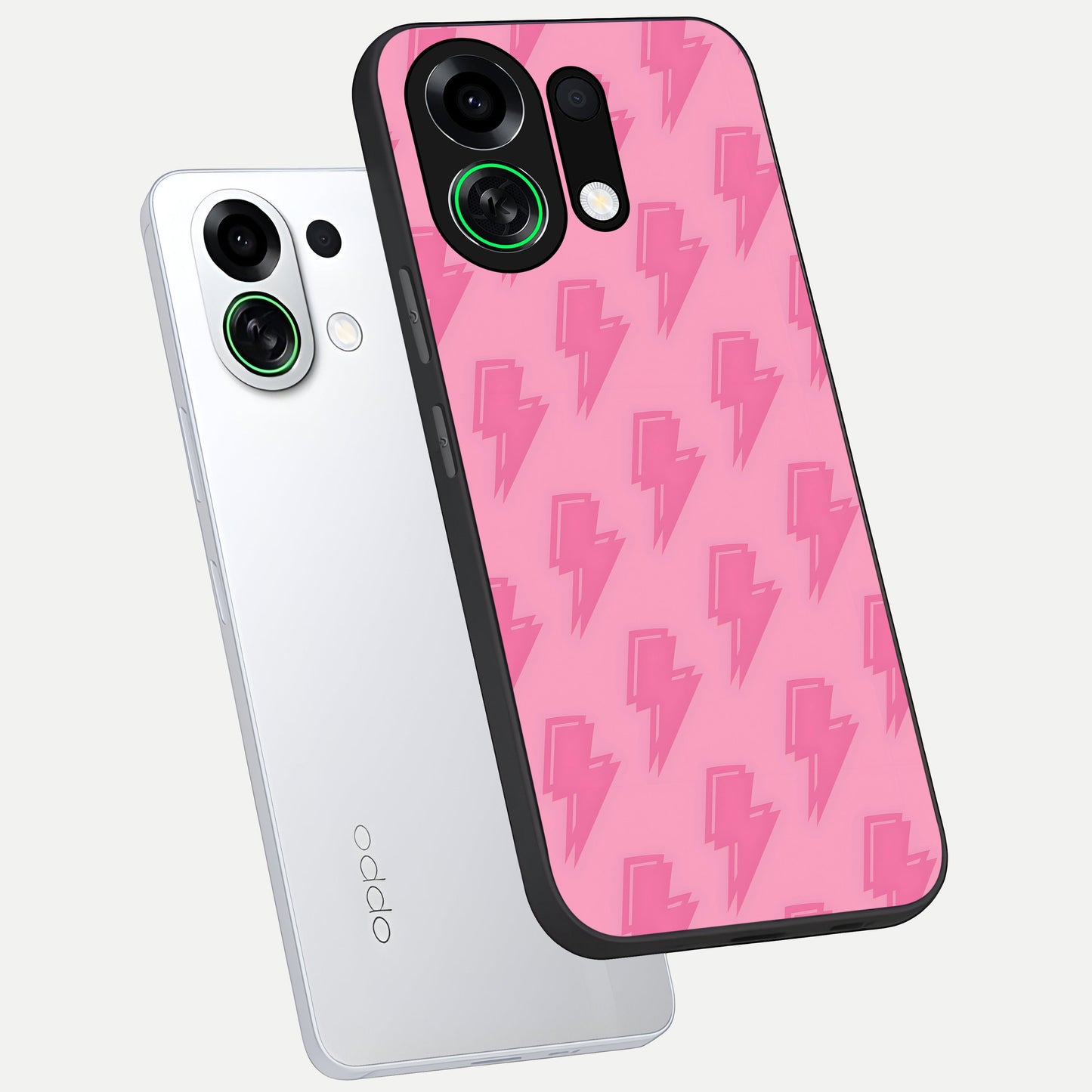  Pink Moo Magic phone case For Oppo K13 Turbo showing premium glass back cover with detailed artwork