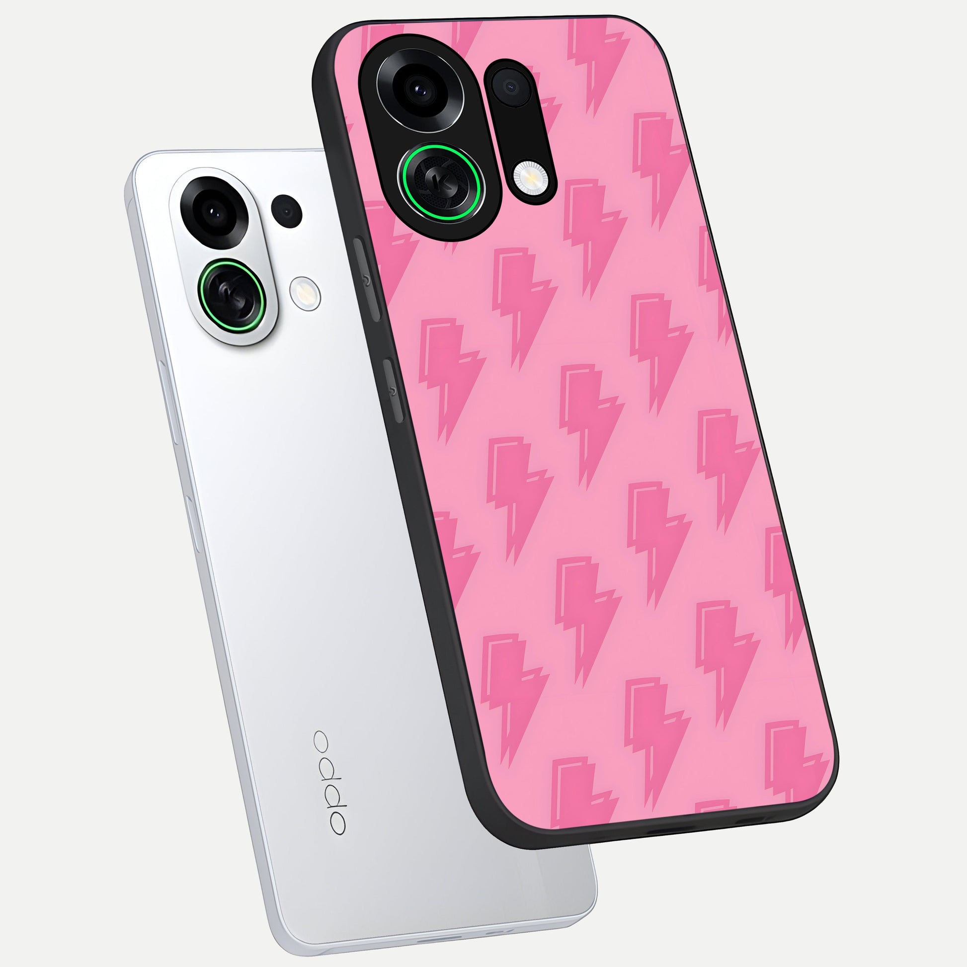  Pink Moo Magic phone case For Oppo K13 Turbo showing premium glass back cover with detailed artwork