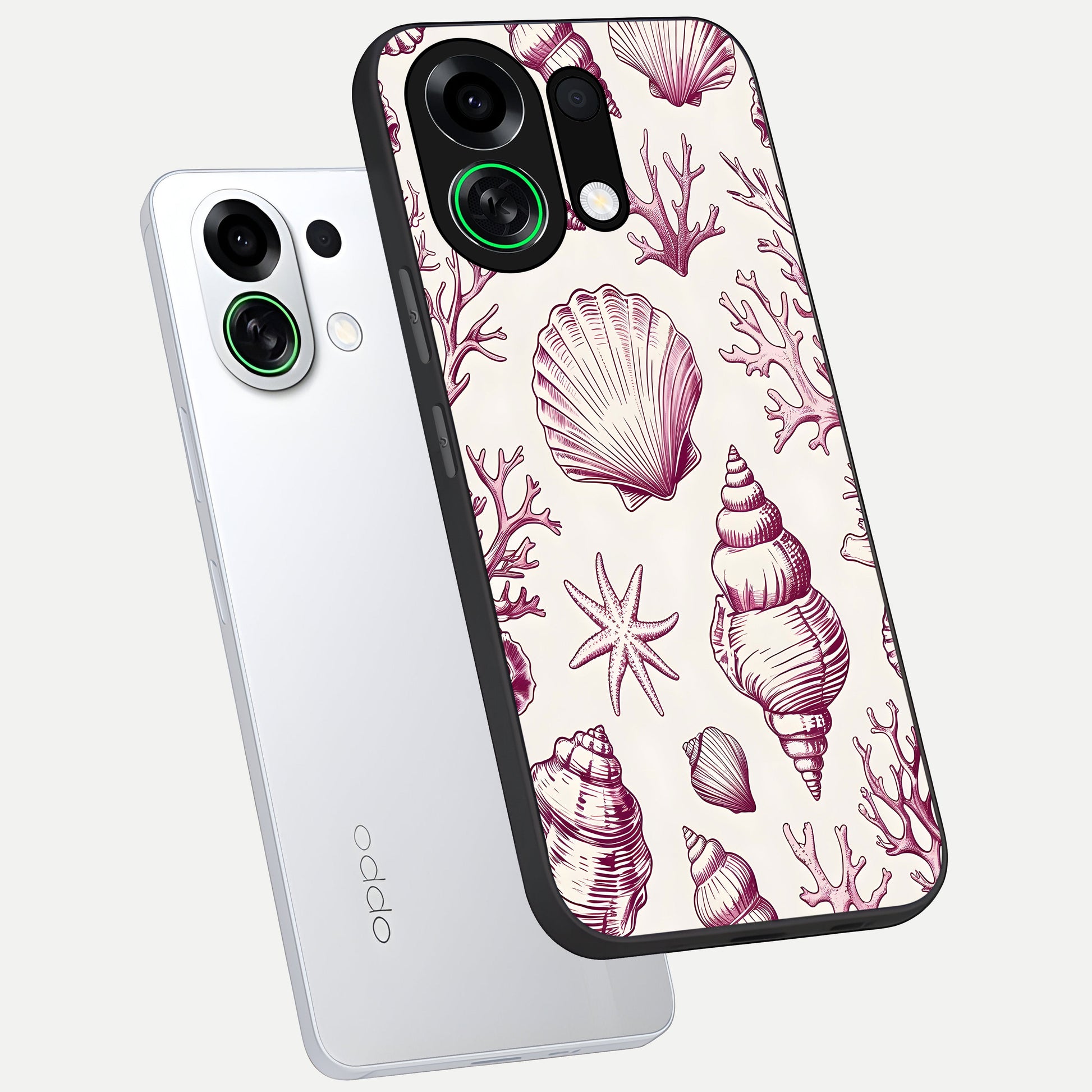  Pink Power Sparks phone case For Oppo K13 Turbo showing premium glass back cover with detailed artwork