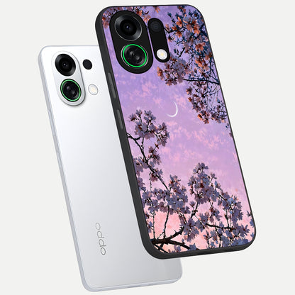  Purple Serenity Moon phone case For Oppo K13 Turbo showing premium glass back cover with detailed artwork