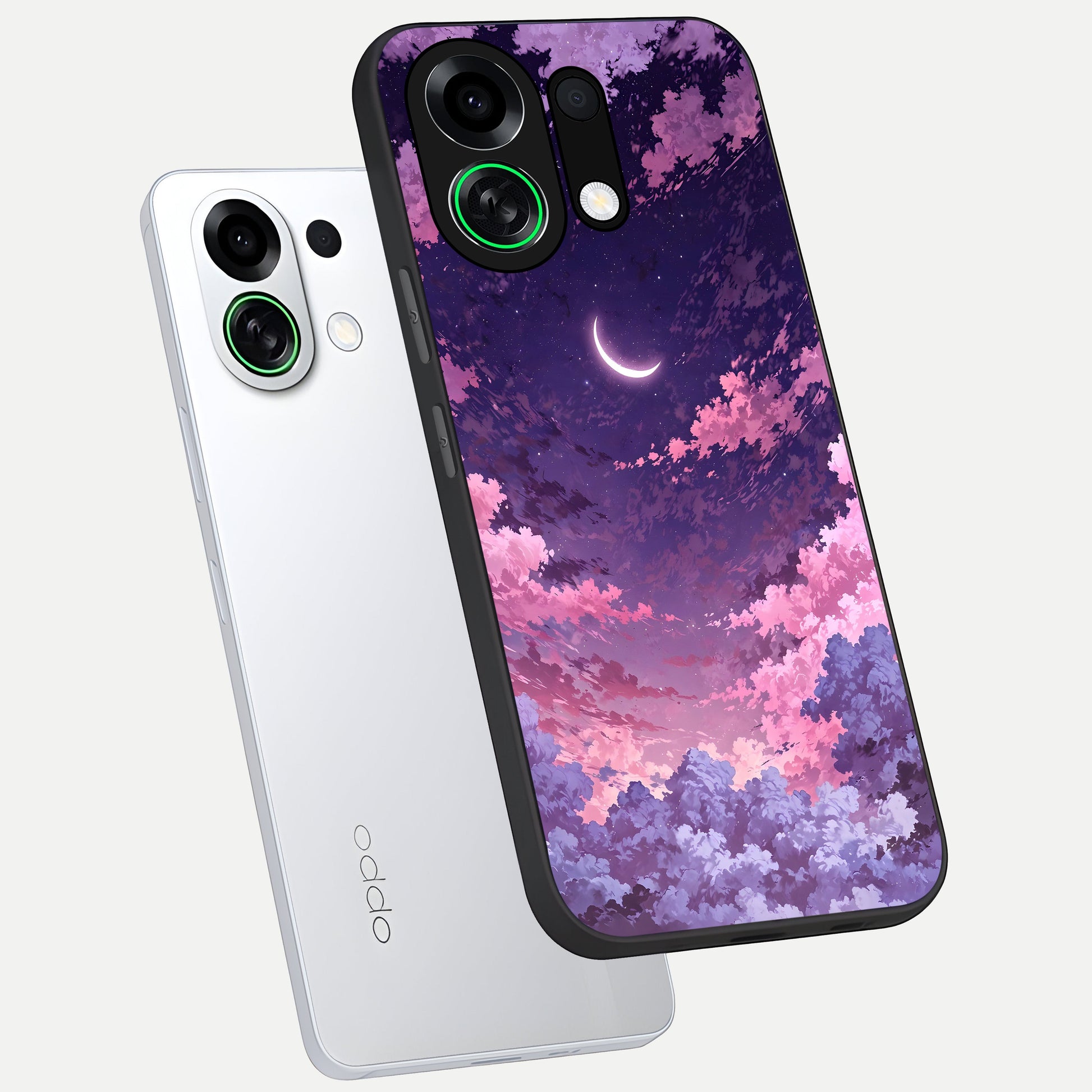  Sky Drift Clouds phone case For Oppo K13 Turbo showing premium glass back cover with detailed artwork
