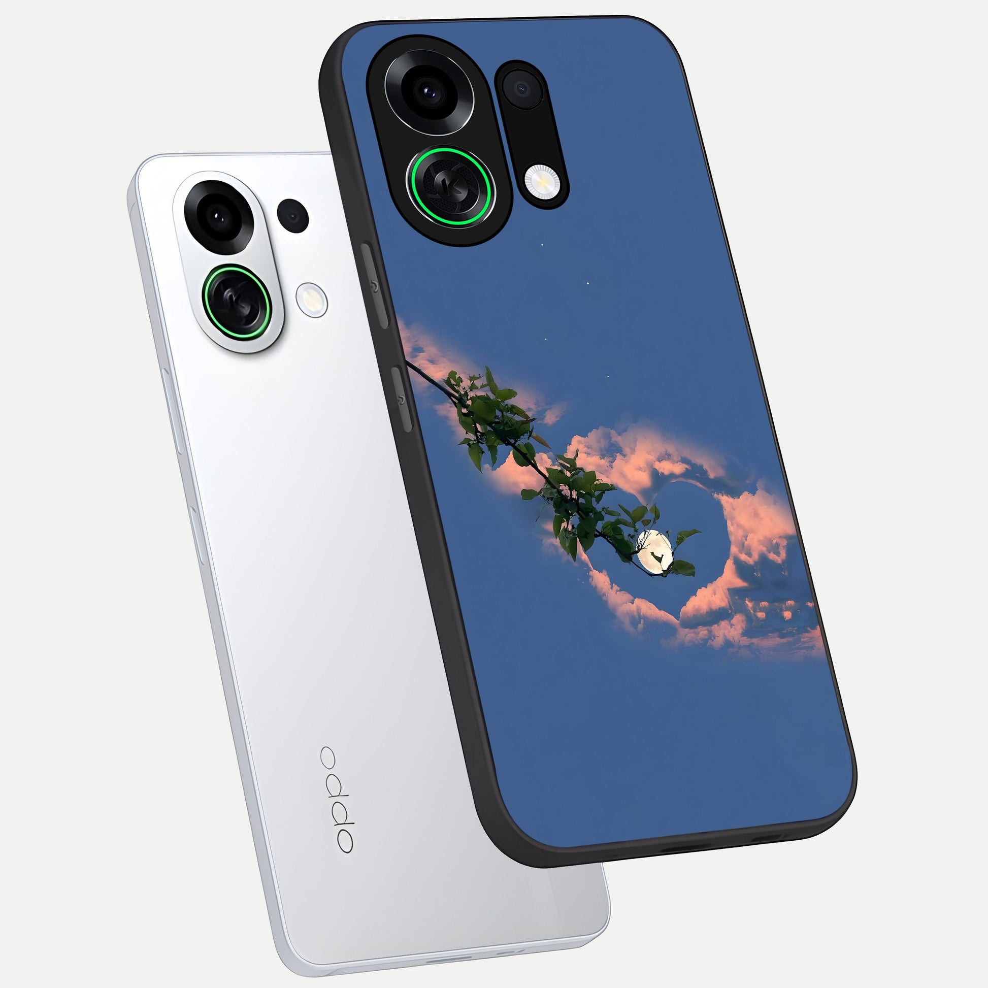  Sky Under Tree phone case For Oppo K13 Turbo showing premium glass back cover with detailed artwork