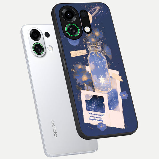  Starlit Cosmic Jar phone case For Oppo K13 Turbo showing premium glass back cover with detailed artwork
