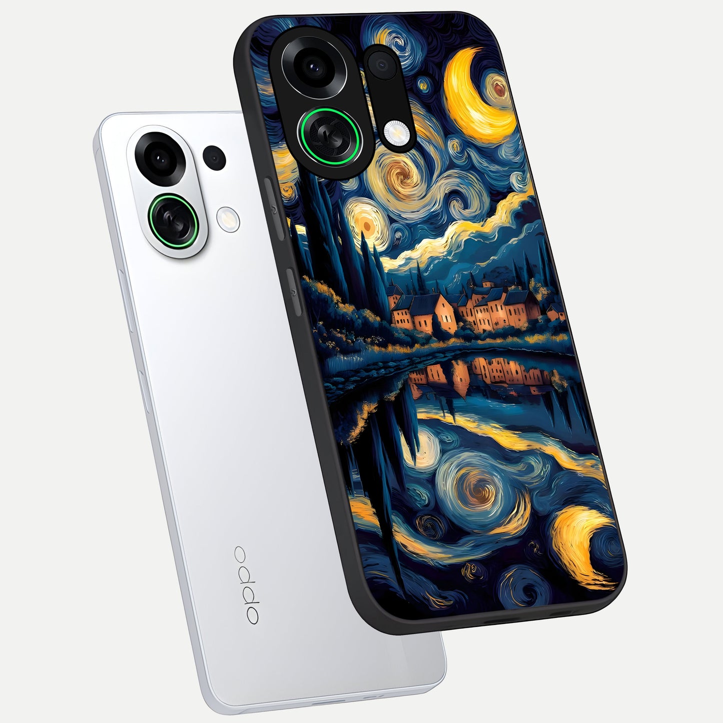  Starry Sky Serenity phone case For Oppo K13 Turbo showing premium glass back cover with detailed artwork