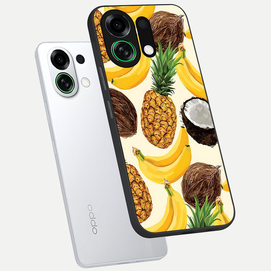  Tropical Fruit Mood phone case For Oppo K13 Turbo showing premium glass back cover with detailed artwork
