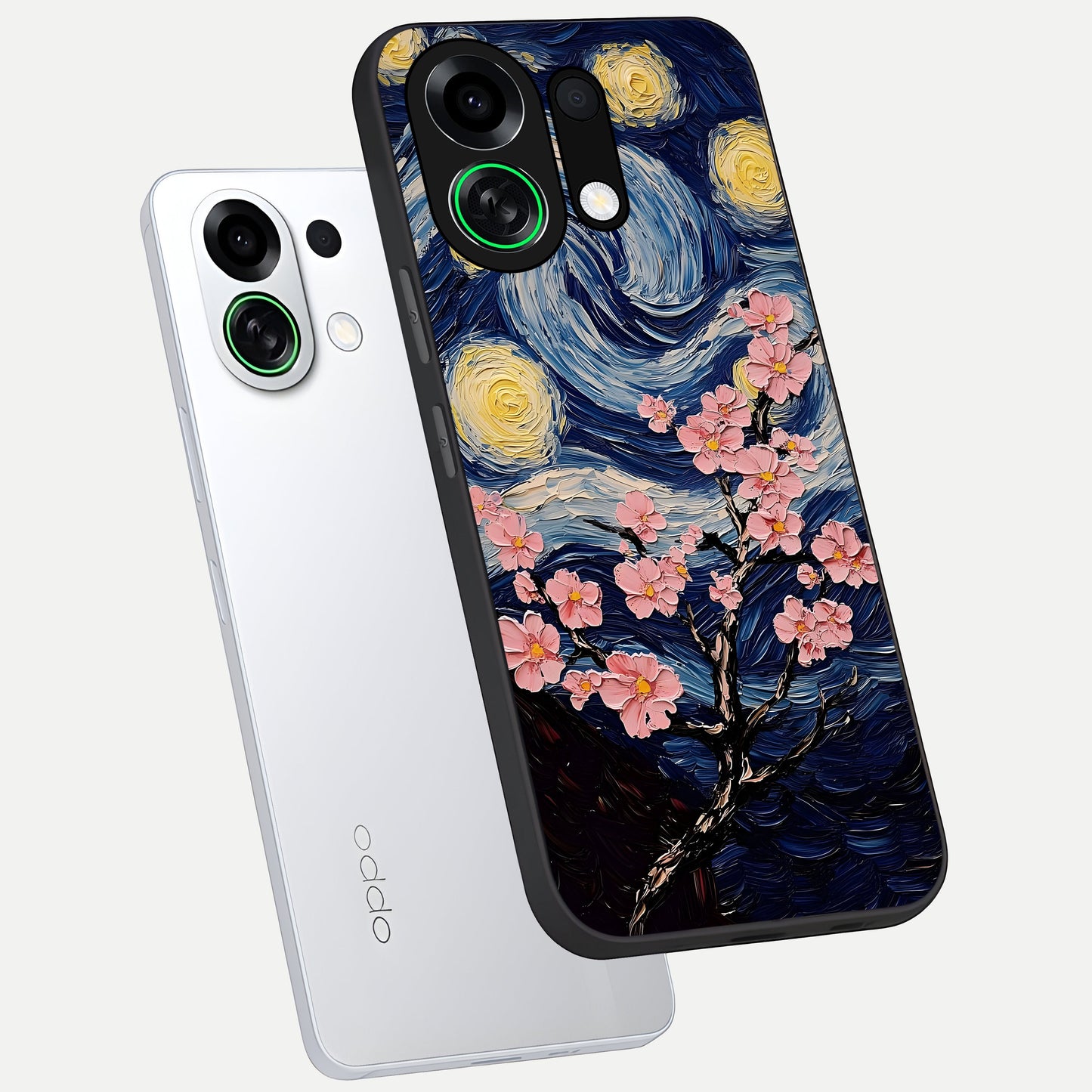 Van Gogh Scenery phone case For Oppo K13 Turbo showing premium glass back cover with detailed artwork