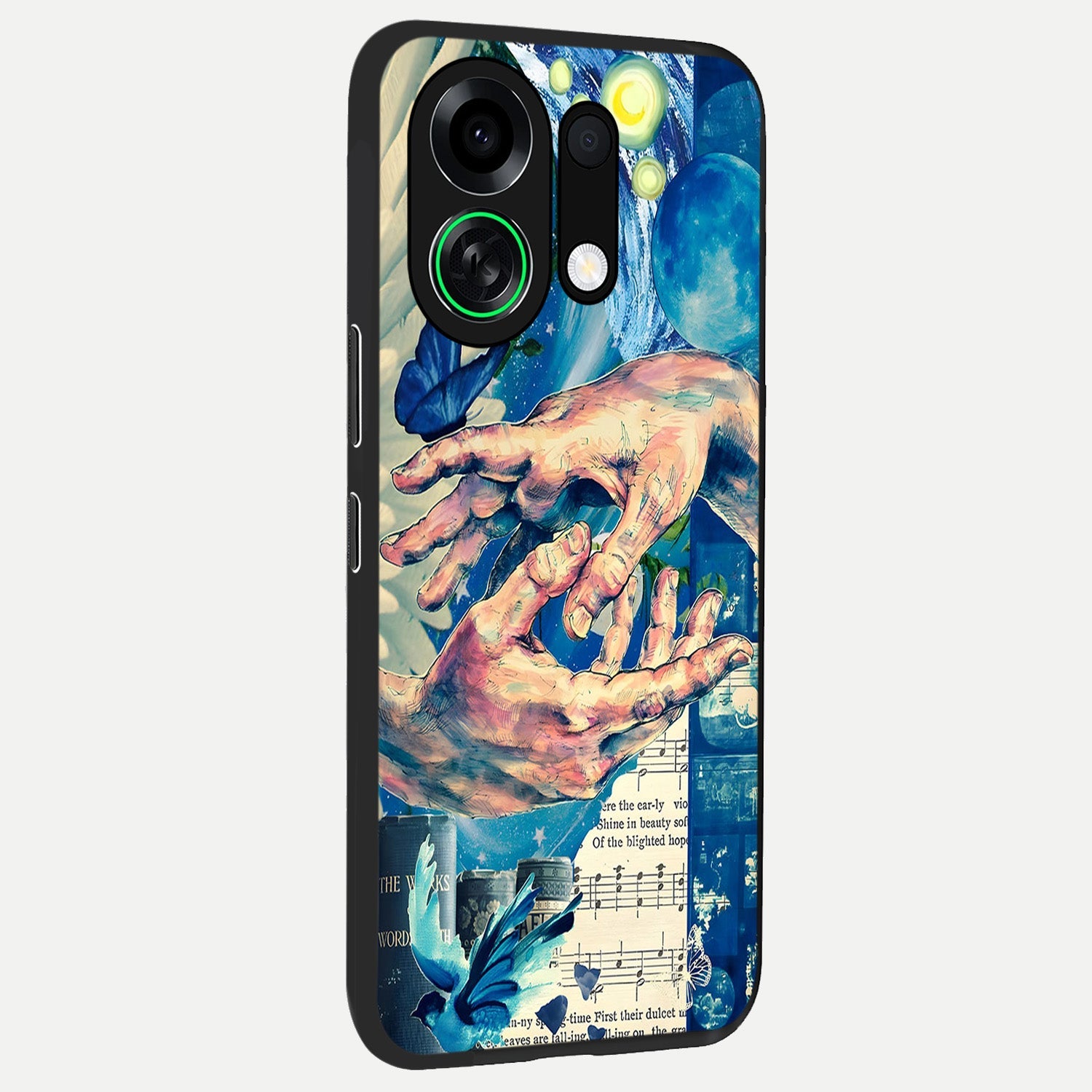  Aesthetic Divider back cover For Oppo K13 Turbo slim fit glass case with vibrant aesthetic design