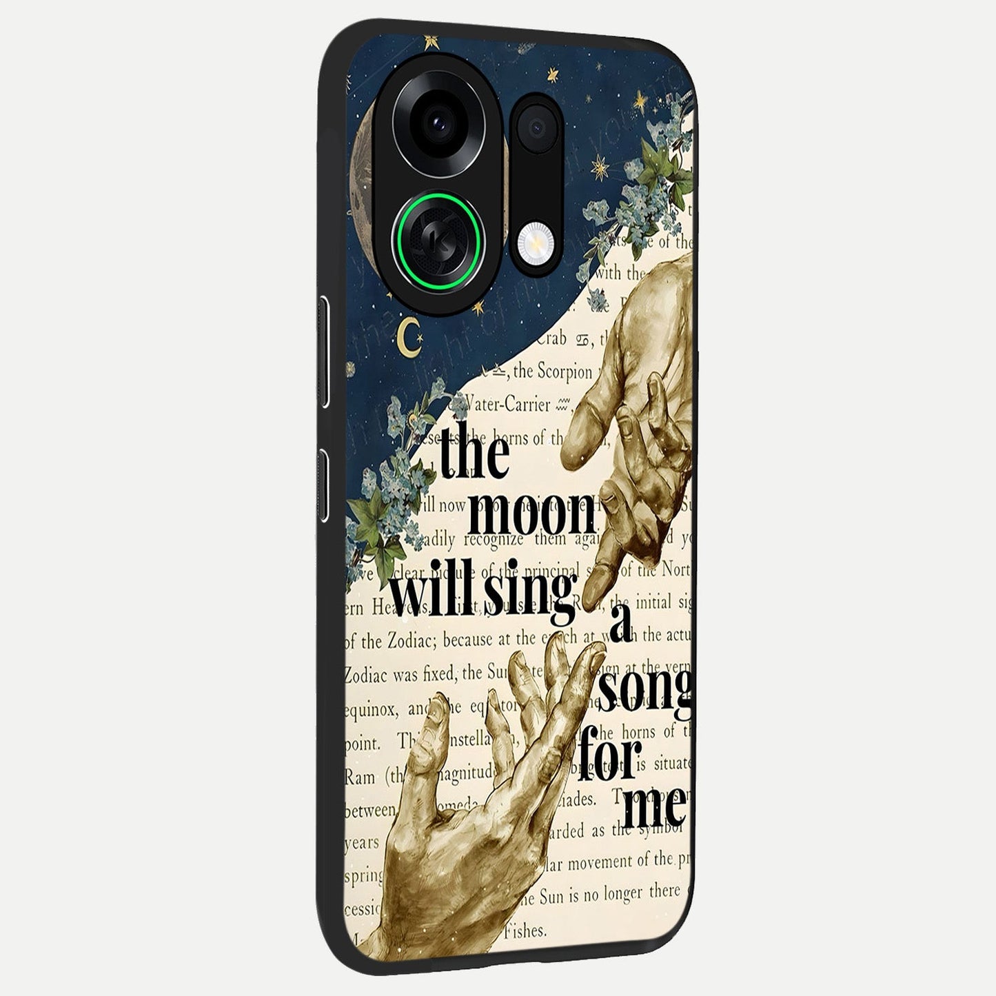  Aesthetic Divine back cover For Oppo K13 Turbo slim fit glass case with vibrant aesthetic design