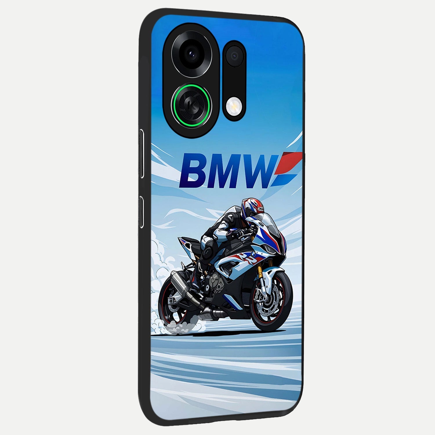  BMW Power Drift back cover For Oppo K13 Turbo slim fit glass case with vibrant aesthetic design
