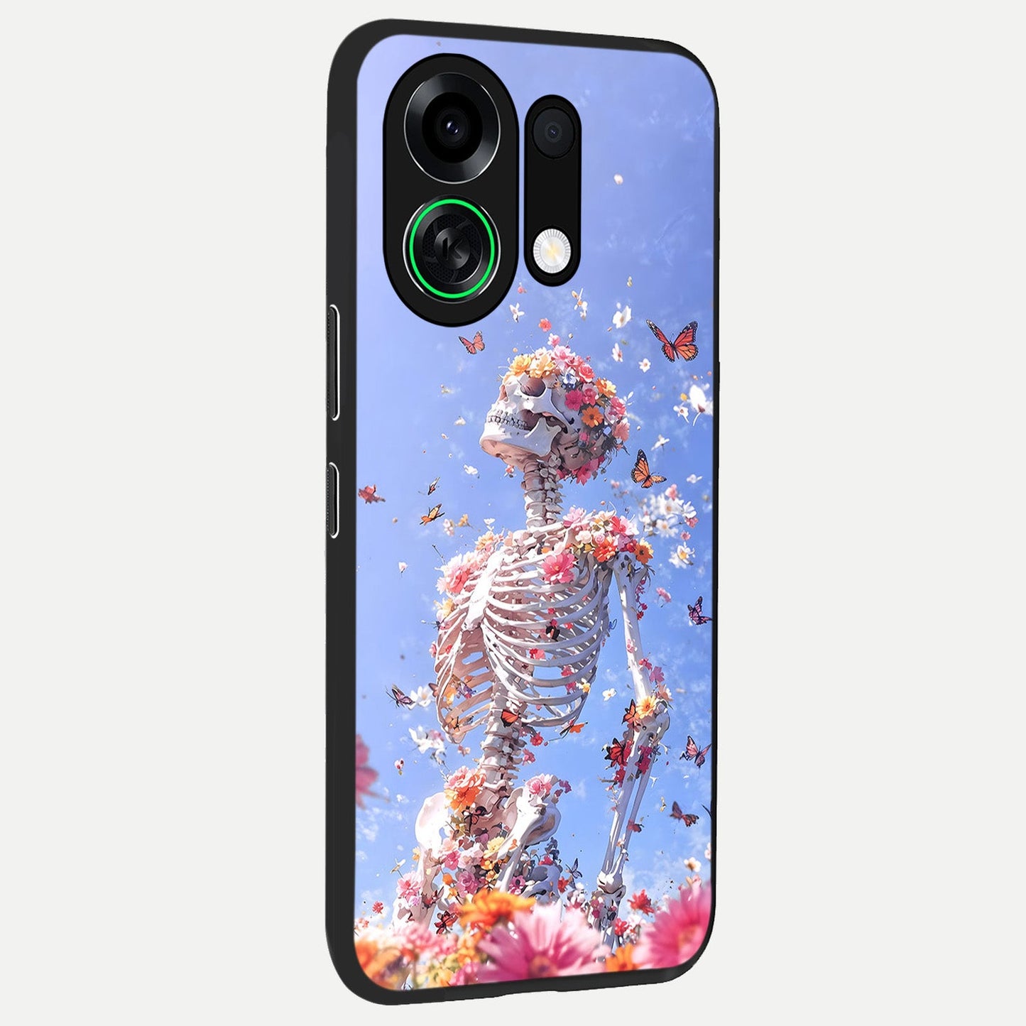  Bloom Beyond Bones back cover For Oppo K13 Turbo slim fit glass case with vibrant aesthetic design
