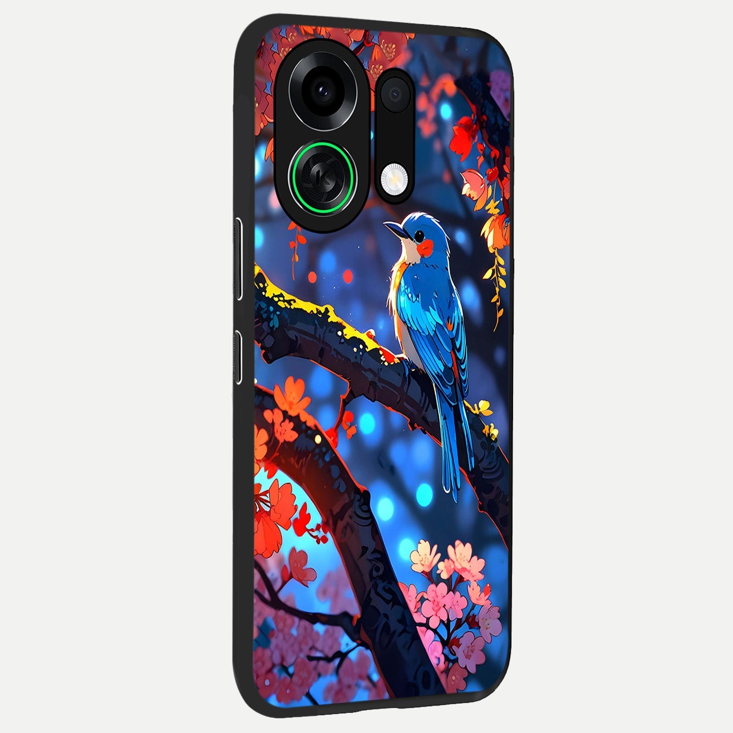  Blooming Water Drift back cover For Oppo K13 Turbo slim fit glass case with vibrant aesthetic design