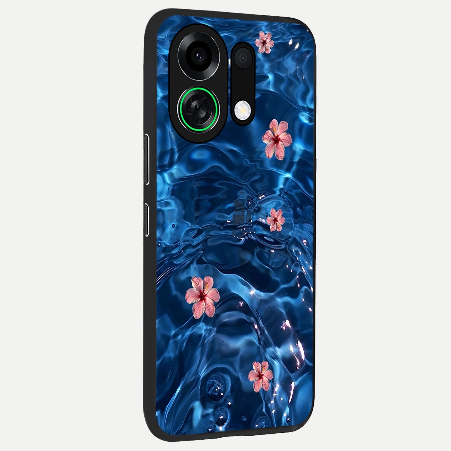  Bloom Thread Art back cover For Oppo K13 Turbo slim fit glass case with vibrant aesthetic design