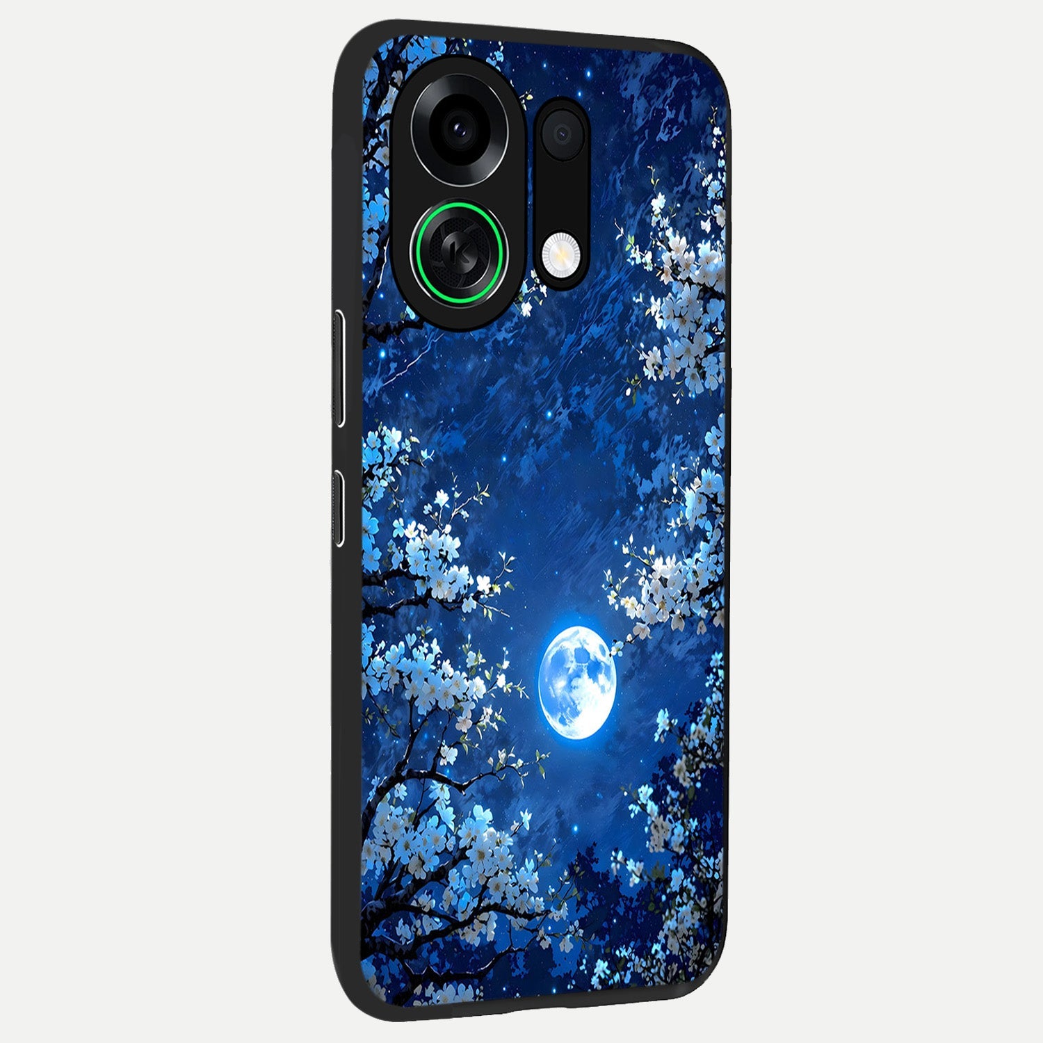  Blossom Moonlight Sky back cover For Oppo K13 Turbo slim fit glass case with vibrant aesthetic design
