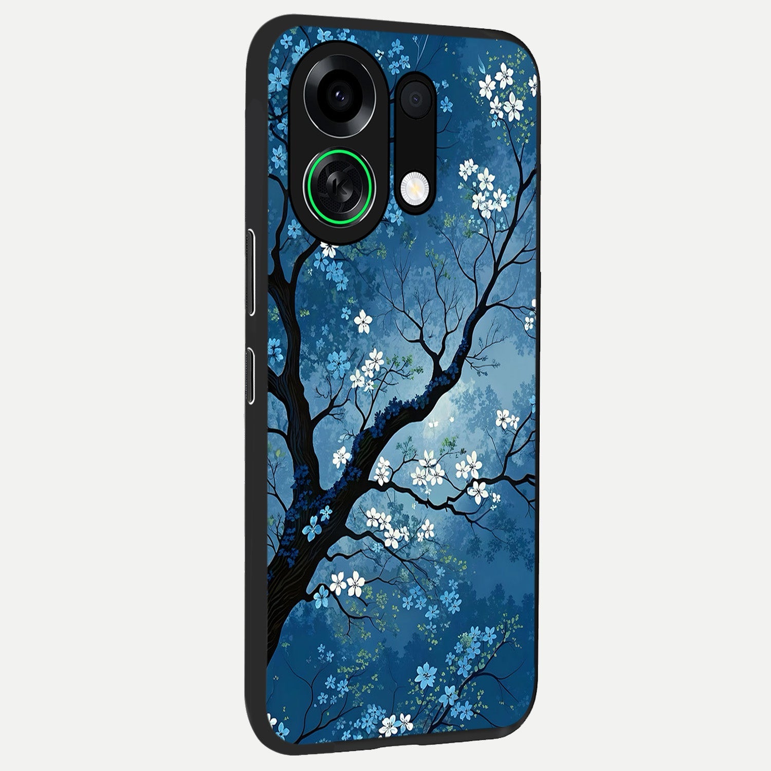  Blue Tree Serenity back cover For Oppo K13 Turbo slim fit glass case with vibrant aesthetic design