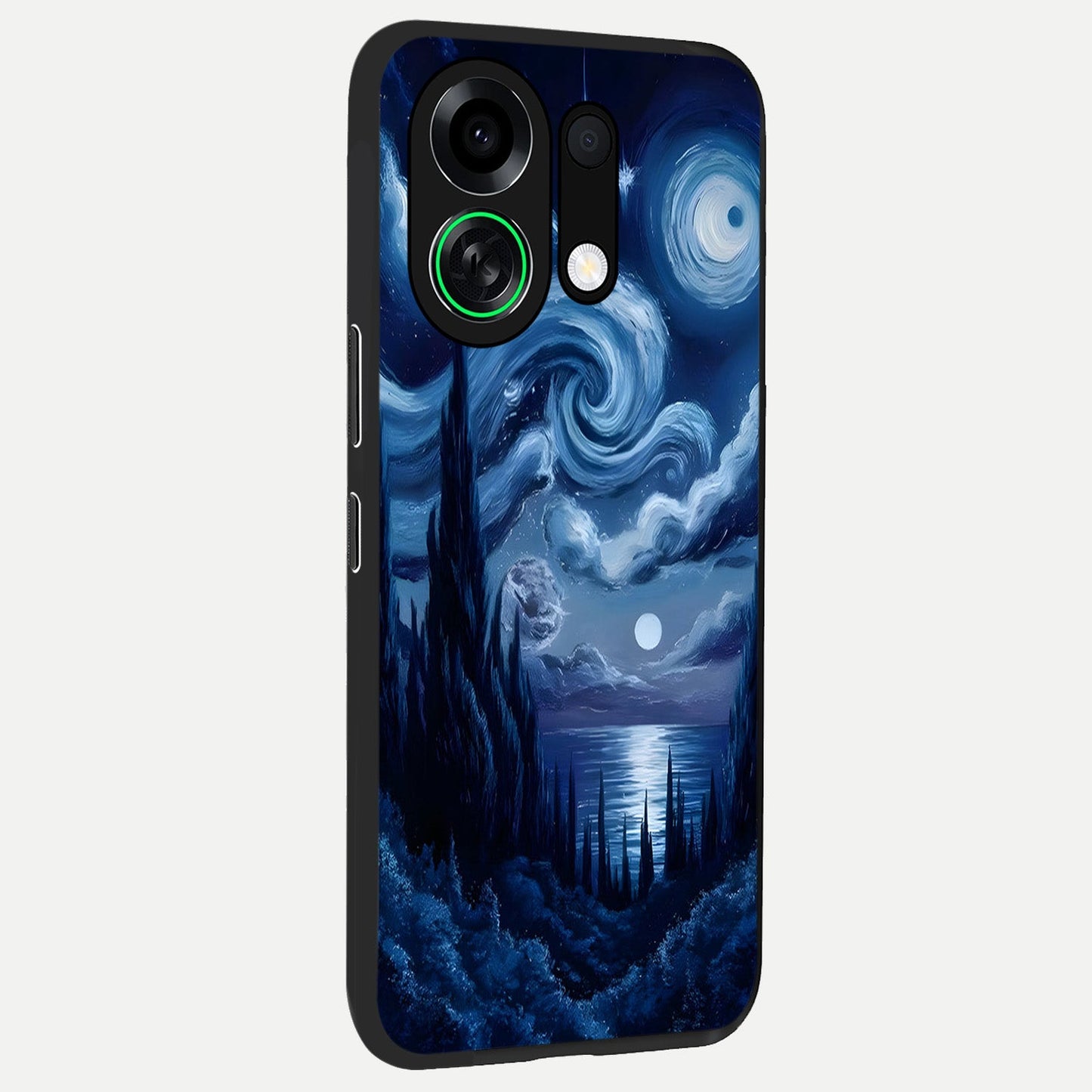  Celestial Dream Van Gogh back cover For Oppo K13 Turbo slim fit glass case with vibrant aesthetic design