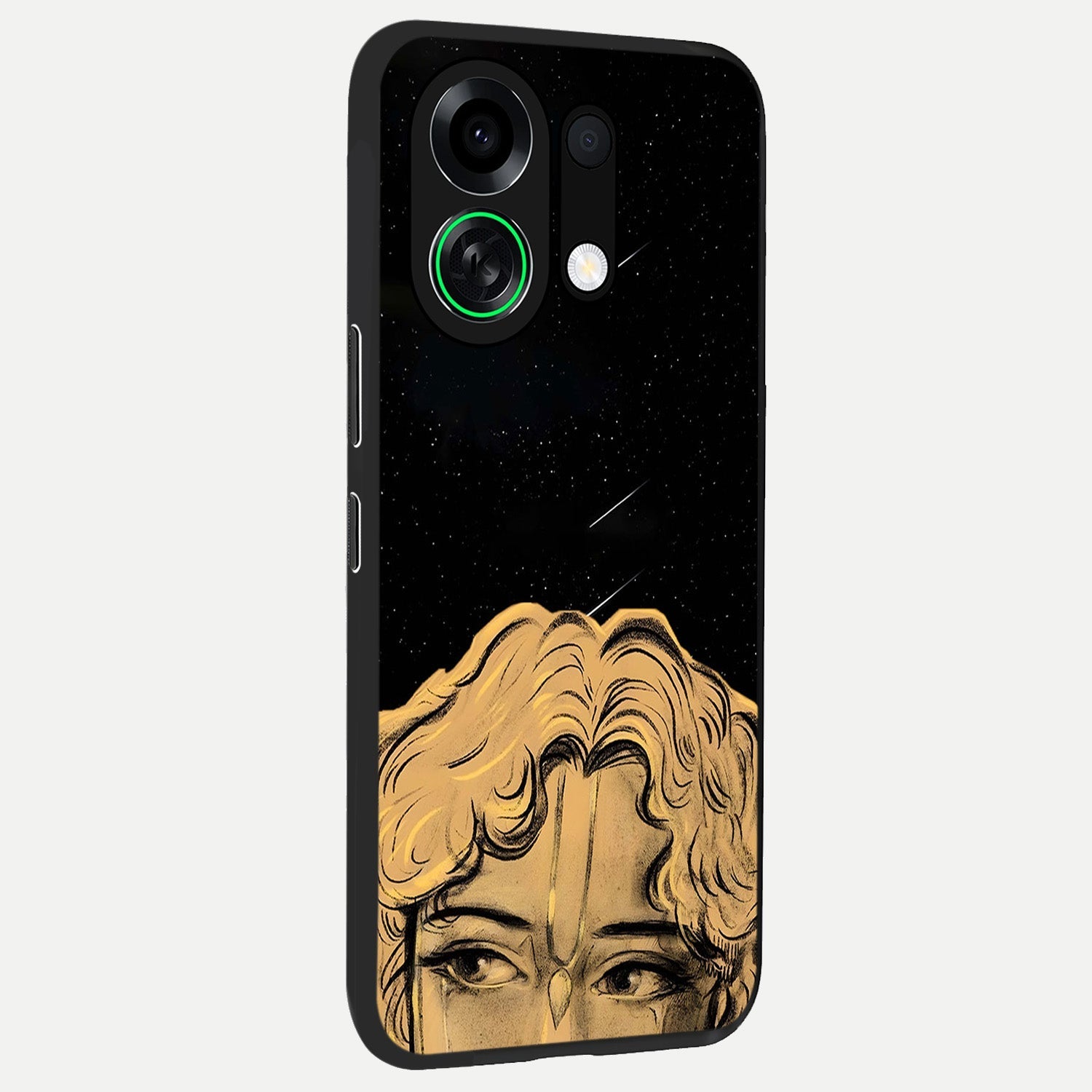  Celestial Gods Plan back cover For Oppo K13 Turbo slim fit glass case with vibrant aesthetic design