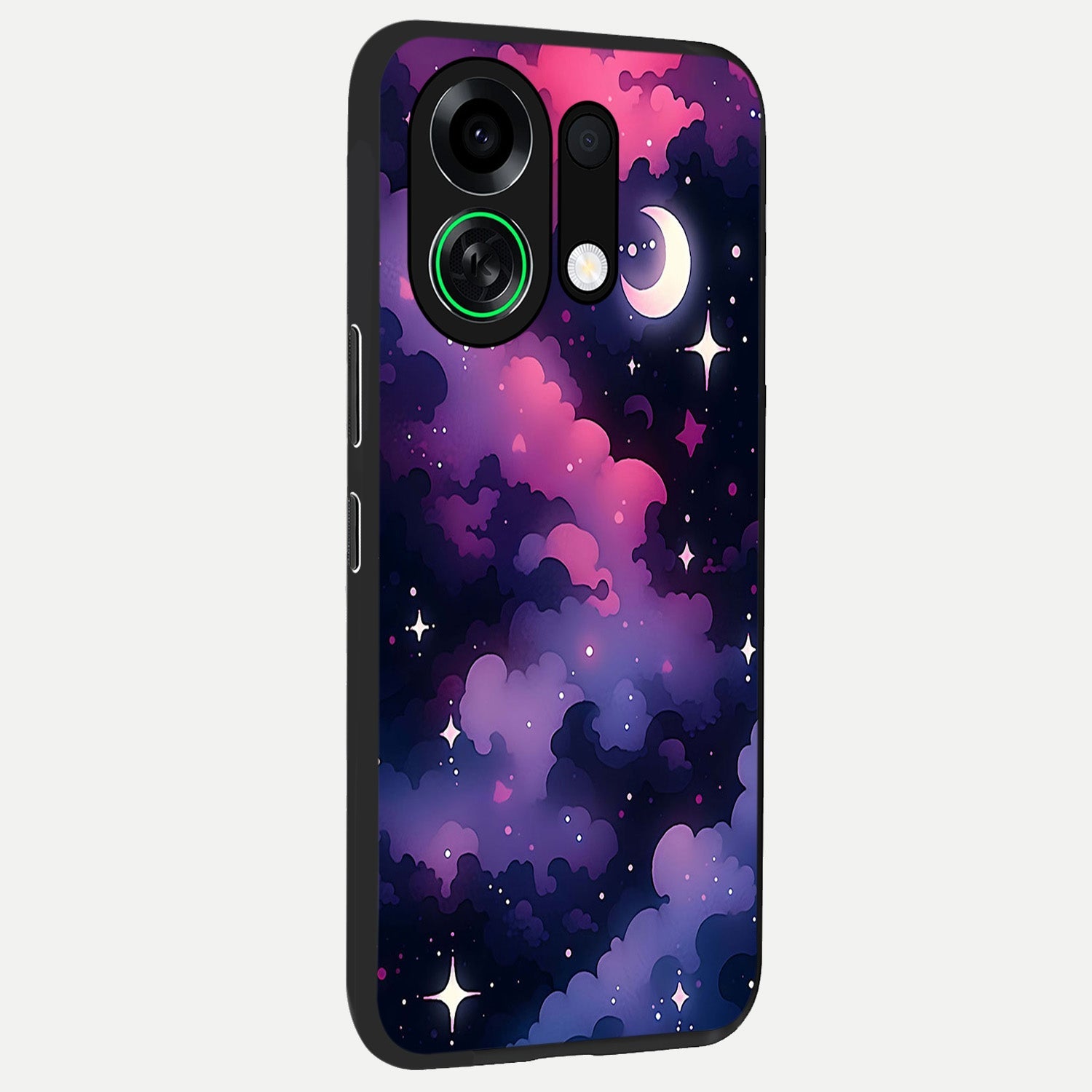  Celestial Moon Magic back cover For Oppo K13 Turbo slim fit glass case with vibrant aesthetic design