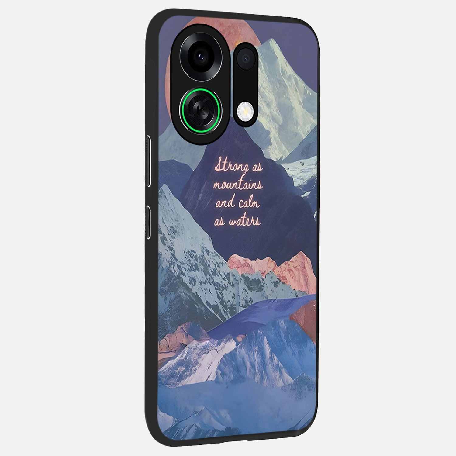  Celestial Mountain Calm back cover For Oppo K13 Turbo slim fit glass case with vibrant aesthetic design