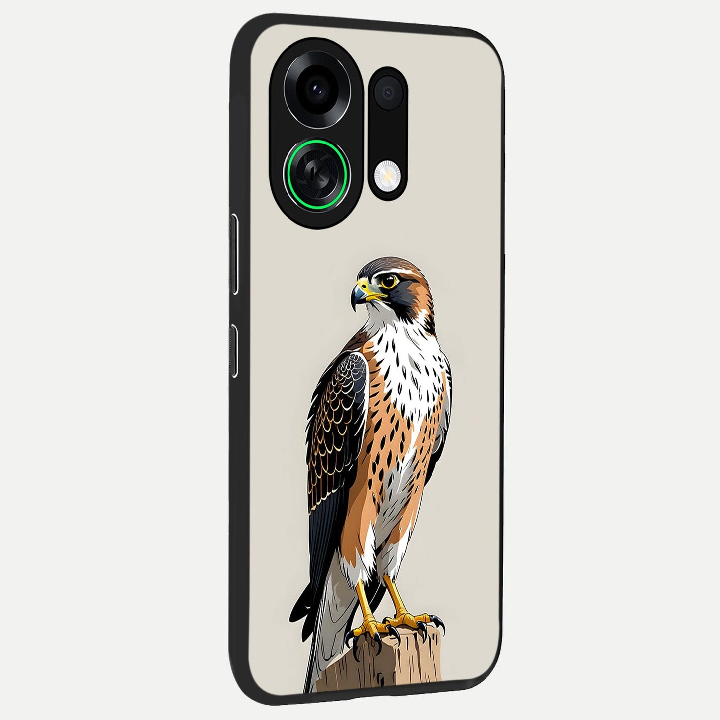  Clever Eagle back cover For Oppo K13 Turbo slim fit glass case with vibrant aesthetic design