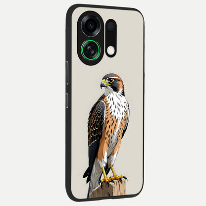  Clever Eagle back cover For Oppo K13 Turbo slim fit glass case with vibrant aesthetic design
