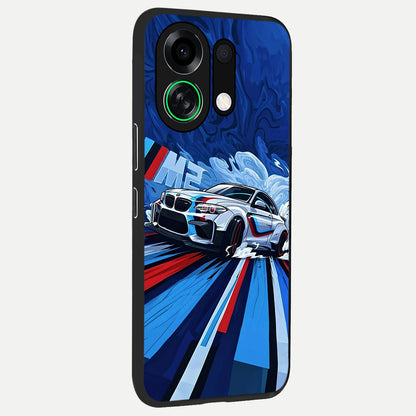  Drift Power Rush back cover For Oppo K13 Turbo slim fit glass case with vibrant aesthetic design